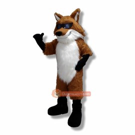 Glasses Fox Mascot Costume