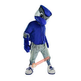 Ace Blue Jay Mascot Costume, Ace Blue Jay Costume