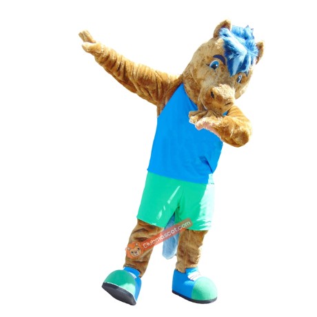 Allan Mustang Mascot Costume, Allan Mustang Costume