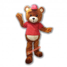 Ambrosoli Bear Mascot Costume, Ambrosoli Bear Costume