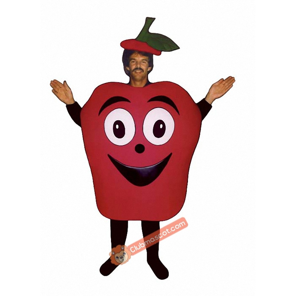 Baked Apple Mascot Costume, Baked Apple Costume