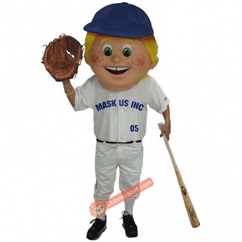 Baseball Kid Mascot Costume, Baseball Kid Mascot 