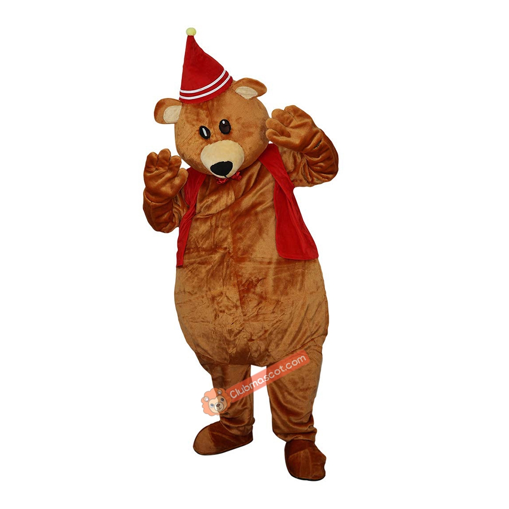 Bear Brown Cartoon Mascot Costume, Bear Brown Cartoon Costume