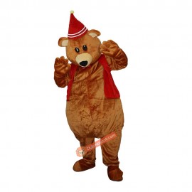 Bear Brown Cartoon Mascot Costume, Bear Brown Cartoon Costume