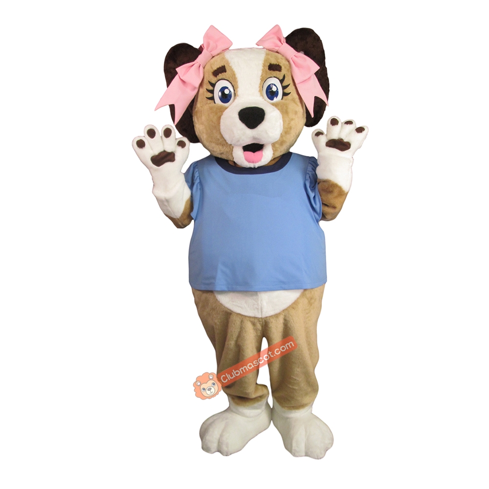 Beautiful Charming Dog Mascot Costume, Beautiful Charming Dog Costume