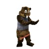 Beaver Gopher Cartoon Mascot Costume, Beaver Gopher Cartoon Costume