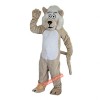 Beige Lion Beard Moustache Mascot Costume, Beige Lion Beard Moustache Costume