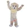 Beige Lion Cartoon Mascot Costume, Beige Lion Cartoon Costume