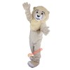 Beige Lion Cartoon Mascot Costume, Beige Lion Cartoon Costume