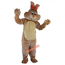 Beige Rabbit Costume Bunny Mascot Costume, Beige Rabbit Costume Bunny Costume