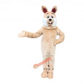 Beige Rabbit Costume Bunny Mascot Costume, Beige Rabbit Costume Bunny Costume