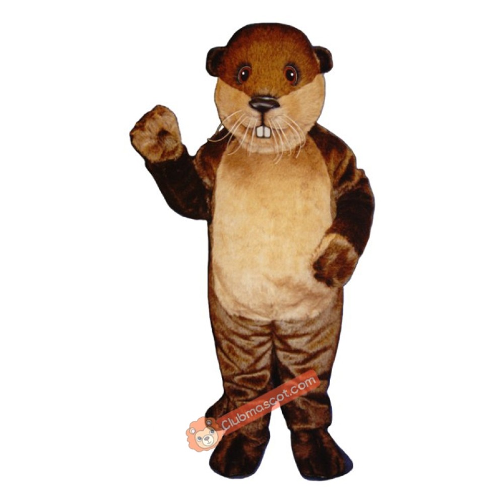 Benny Beaver Mascot Costume, Benny Beaver Costume