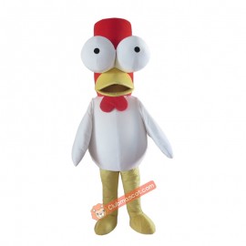 Big Eyes Chick Duck Custom Mascot Costume, Big Eyes Chick Duck Custom Costume