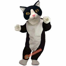 Black & White Cat Mascot Costume, Cat Costume