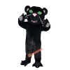 Black Cat Wolf Leopard Dog Cartoon Mascot Costume, Black Cat Wolf Leopard Dog Cartoon Costume