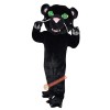 Black Cat Wolf Leopard Dog Cartoon Mascot Costume, Black Cat Wolf Leopard Dog Cartoon Costume