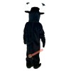 Black Cow Cartoon Mascot Costume, Black Cow Cartoon Costume