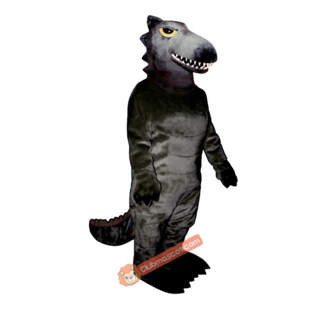 Black Dino Mascot Costume, Black Dino Costume