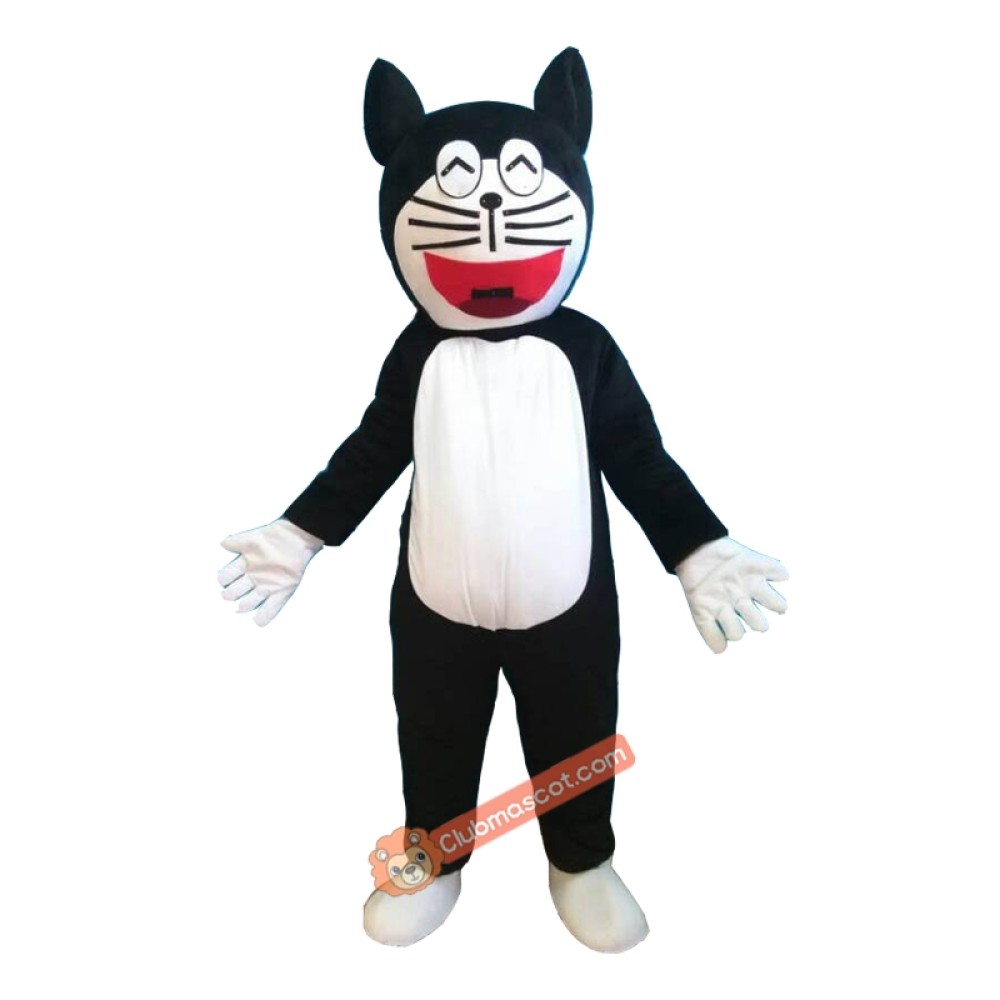 Black Doraemon Mascot Costume, Black Doraemon Costume