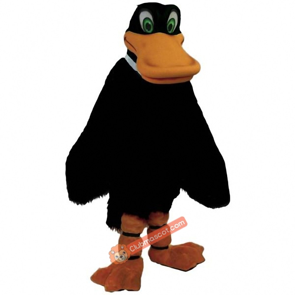 Black Duck Mascot Costume, Black Duck Costume