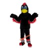 Black Eagle Cartoon Mascot Costume, Black Eagle Cartoon Costume