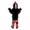 Black Eagle Cartoon Mascot Costume, Black Eagle Cartoon Costume