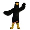 Black Eagle Cartoon Mascot Costume, Black Eagle Cartoon Costume