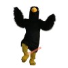 Black Eagle Cartoon Mascot Costume, Black Eagle Cartoon Costume