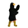 Black Eagle Cartoon Mascot Costume, Black Eagle Cartoon Costume