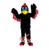 Black Eagle Cartoon Mascot Costume, Black Eagle Cartoon Costume