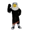 Black Eagle White Head Cartoon Mascot Costume, Black Eagle White Head Cartoon Costume