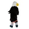 Black Eagle White Head Cartoon Mascot Costume, Black Eagle White Head Cartoon Costume