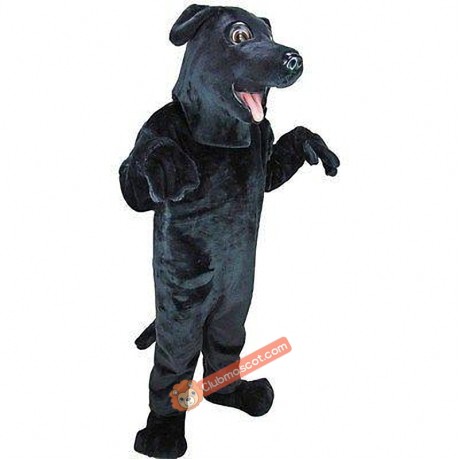 Black Lab Dog Mascot Costume, Black Lab Dog Costume