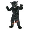 Black Leopard Panther Cartoon Mascot Costume, Black Leopard Panther Cartoon Costume