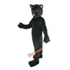 Black Leopard Panther Cartoon Mascot Costume, Black Leopard Panther Cartoon Costume