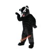 Black Leopard Panther Cartoon Mascot Costume, Black Leopard Panther Cartoon Costume