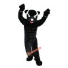 Black Leopard Panther Cartoon Mascot Costume, Black Leopard Panther Cartoon Costume