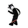 Black Raccoon Cartoon Mascot Costume, Black Raccoon Cartoon Costume