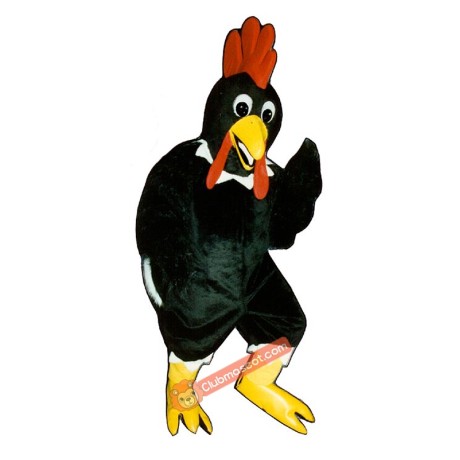 Black Rooster Mascot Costume, Black Rooster Costume