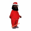 Black Santa Mascot Costume, Black Santa Costume