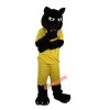 Black Sport Leopard Panther Cartoon Mascot Costume, Black Sport Leopard Panther Cartoon Costume