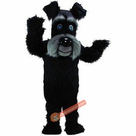 Black Terrier Dog Mascot Costume, Black Terrier Dog Costume