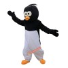 Black White Crow Cartoon Mascot Costume, Black White Crow Cartoon Costume