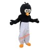 Black White Crow Cartoon Mascot Costume, Black White Crow Cartoon Costume