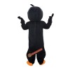 Black White Crow Cartoon Mascot Costume, Black White Crow Cartoon Costume