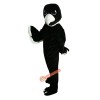 Black White Eagle Cartoon Mascot Costume, Black White Eagle Cartoon Costume