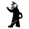 Black Wolf Cartoon Animal Mascot Costume, Black Wolf Cartoon Animal Costume