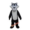 Black Wolf Mascot Costume, Black Wolf Costume