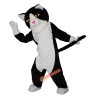 Black and White Cat Cartoon Mascot Costume, Black and White Cat Cartoon Costume