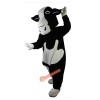 Black and White Cow Cartoon Mascot Costume, Black and White Cow Cartoon Costume